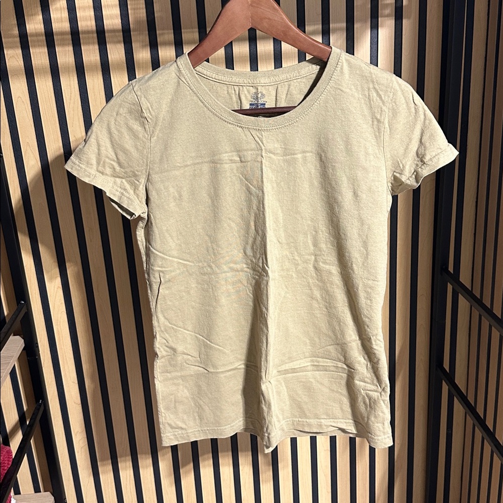 Fruit of the Loom Beige Short Sleeve Tee